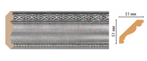 Плинтус потолочный DECOMASTER 155-55 (50*50*2400мм)