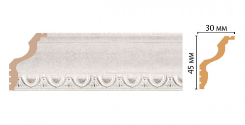 Плинтус потолочный DECOMASTER 148D-19D (45*30*2400мм)