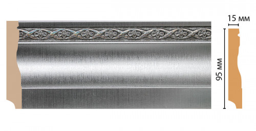 Плинтус напольный DECOMASTER 153-55 (95*12*2400мм)