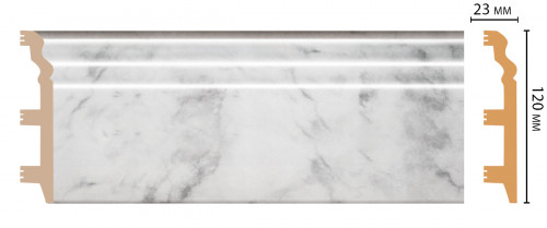 Плинтус напольный DECOMASTER D233-79ДМ (120*23*2400 мм)