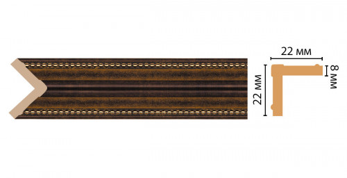 Угол DECOMASTER 116M-56 (22*22*2400мм)