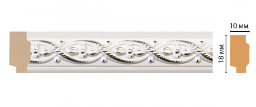 Молдинг DECOMASTER 158-7D ДМ (18*10*2400 мм)