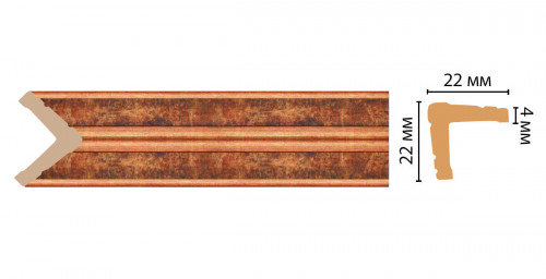 Угол DECOMASTER 116S-767 ДМ (22*22*2400 мм)