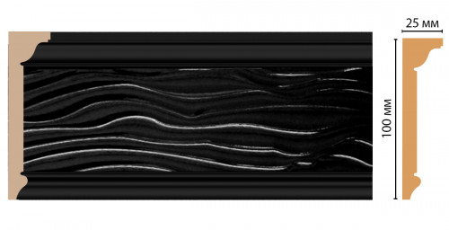 Плинтус потолочный DECOMASTER D218-195 (100*25*2400мм)