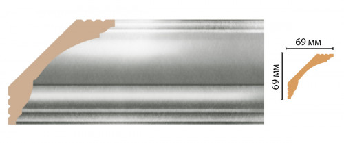 Плинтус DECOMASTER D100-375 ШК/14 (69*69*2400 мм)