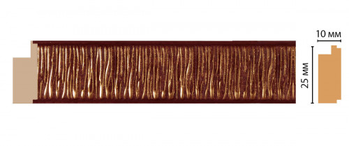 Молдинг DECOMASTER 102-52 (25*10*2400мм)
