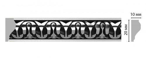 Молдинг DECOMASTER 103C-63ШК/54 ШК/54 (20*10*2400мм)