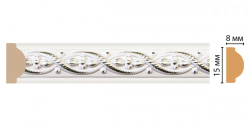 Молдинг DECOMASTER 130-7D ДМ (15*8*2400 мм)