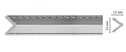Угол DECOMASTER 116M-63 ДМ (22*22*2400 мм)