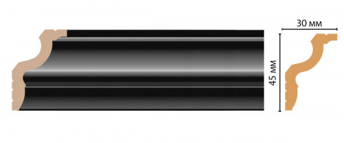 Плинтус DECOMASTER D148-195 ШК/40 (45*30*2400 мм)