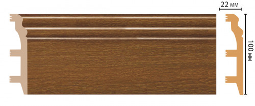 Плинтус напольный DECOMASTER D232-85 ШК/14 (100*22*2400 мм)