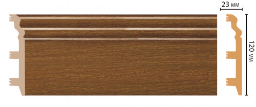 Плинтус напольный DECOMASTER D233-85 ШК/8 (120*23*2400мм)