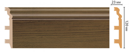 Плинтус напольный DECOMASTER D233-88 ШК/8 (120*23*2400мм)