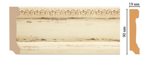 Плинтус напольный DECOMASTER 166-1028 (90*19*2400мм)