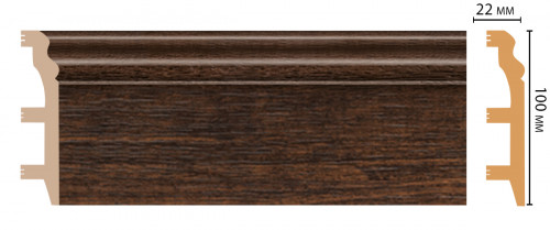 Плинтус напольный DECOMASTER D232-966ДМ (100*22*2400мм)